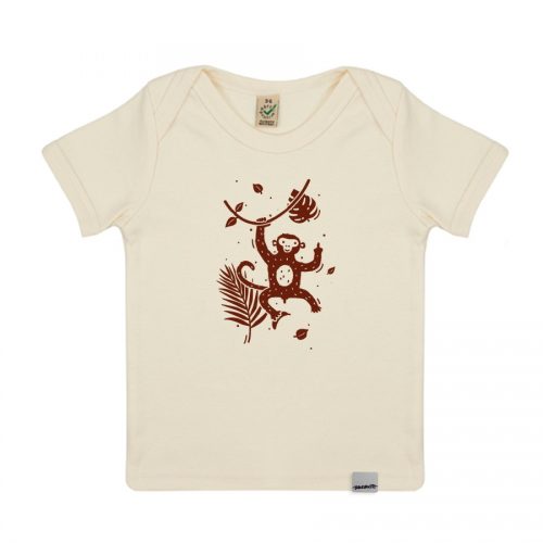 Frecher Affe Baby Shirt aus Bonn - fair trade und aus Bio Baumwolle von Daniel bandholtz