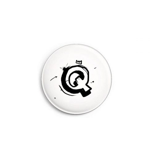 Buchstabe Q Graffiti Button von Daniel Bandholtz